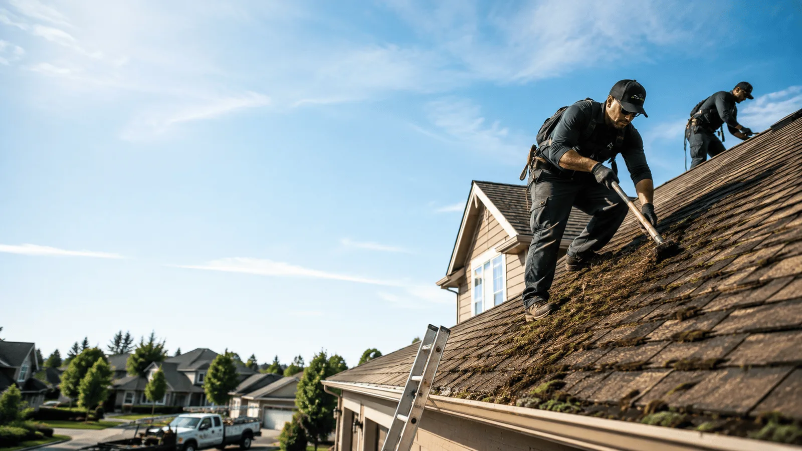 Roof Moss Removal in Arlington, IL near me